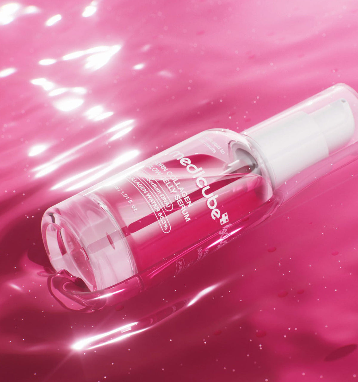 medicube PDRN Pink Collagen Glow Jelly Serum 30ml bottle