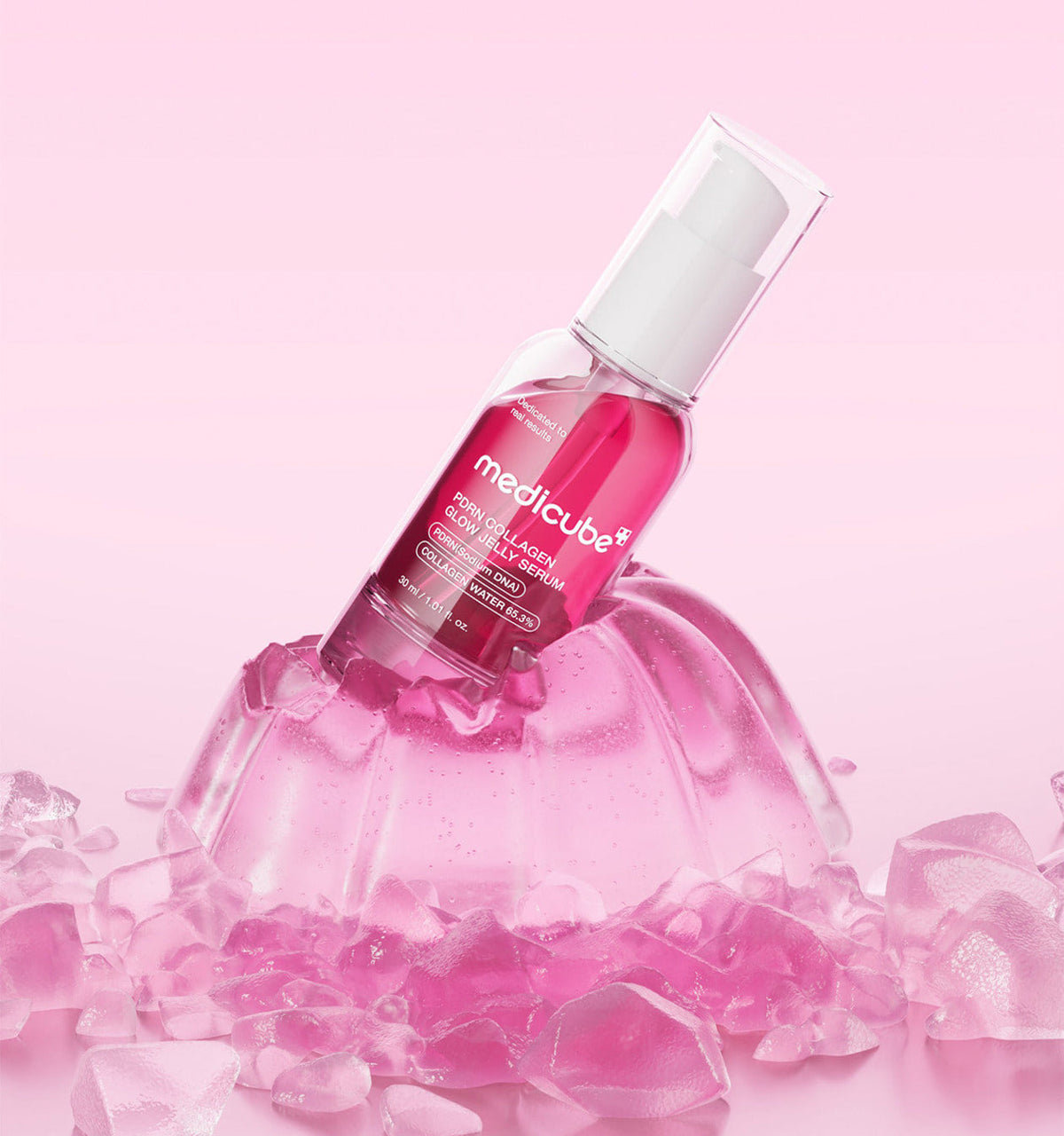 medicube PDRN Pink Collagen Glow Jelly Serum 30ml bottle