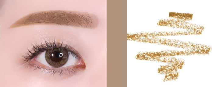 innisfree Auto Eyebrow Pencil with oval flat tip and spiral brow brush