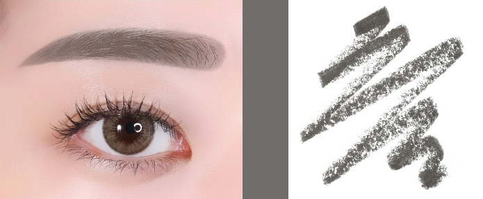innisfree Auto Eyebrow Pencil with oval flat tip and spiral brow brush