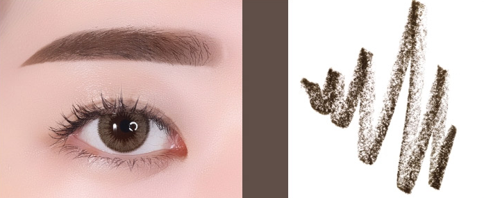 innisfree Auto Eyebrow Pencil with oval flat tip and spiral brow brush