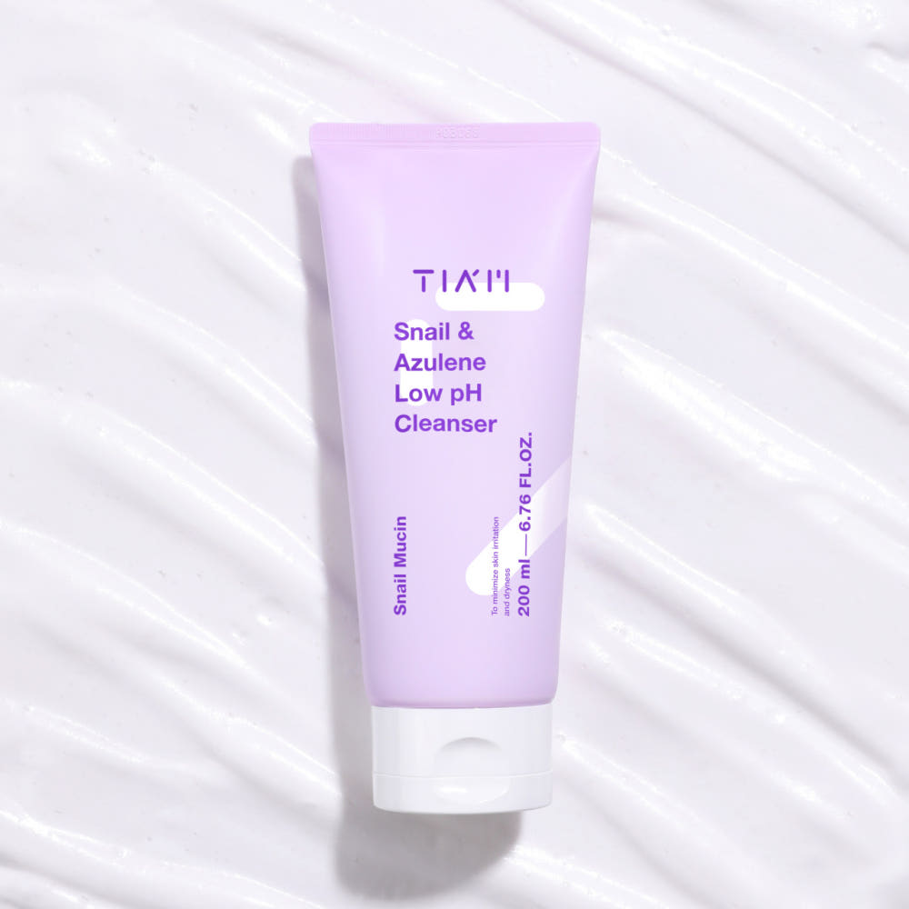 TIAM Snail & Azulene Low pH Cleanser 200ml tube