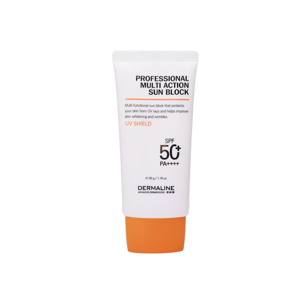 DERMALINE Professional Multi Action Sunblock SPF50+ PA++++ 50ml tube