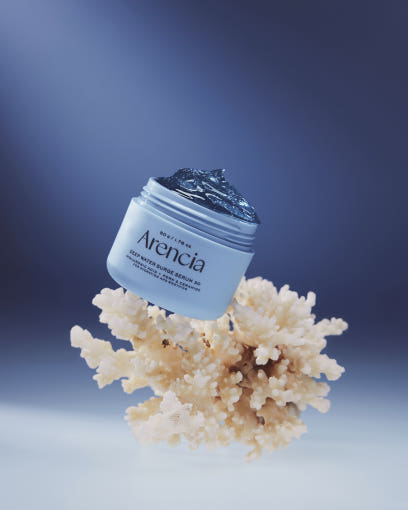 Arencia Deep Water Surge Overnight Serum 30 50g jar with blue gel texture