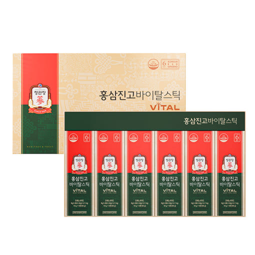 Jung Kwan Jang Jin Go Vital Stick Korean red ginseng supplement nutrition information