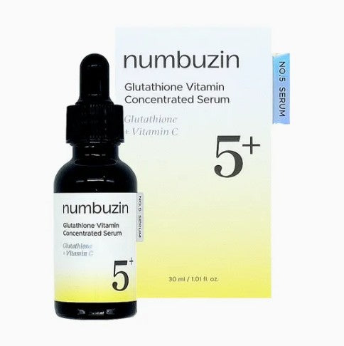 numbuzin No.5+ Glutathione Vitamin Concentrated Serum 30 mL bottle
