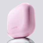 LANEIGE Neo Cushion The Glow compact shown with a model against a pink background
