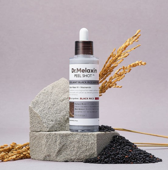 Dr.Melaxin Peel Shot Exfoliating Black Rice Ampoule 80ml bottle
