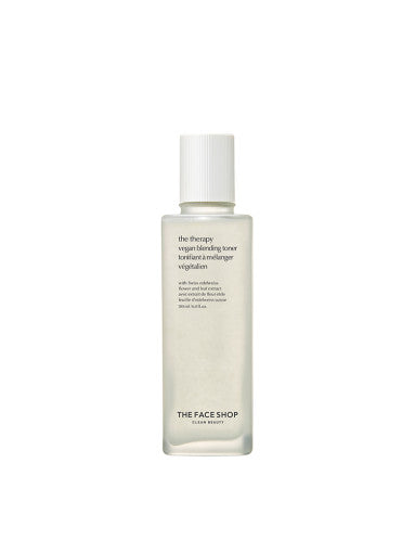 THE FACE SHOP The Therapy Vegan Blending Toner 180ml bottle with visible oil drops