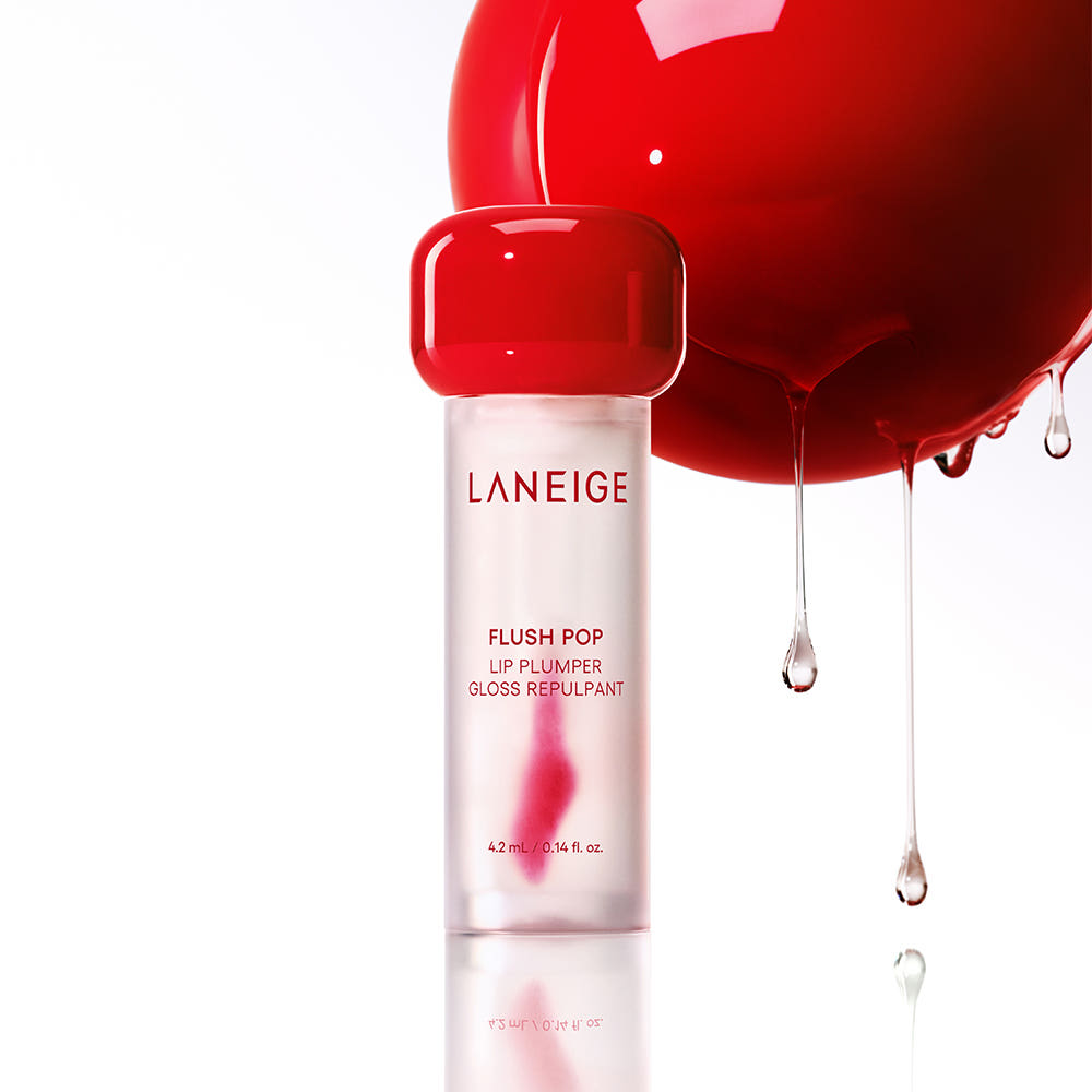 LANEIGE Flush Pop Lip Plumper 4.2 mL tube with glossy red cap