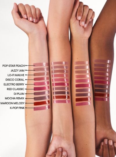 LANEIGE JuicePop Box Lip Tint in Jazzy Jam with color swatch and applicator