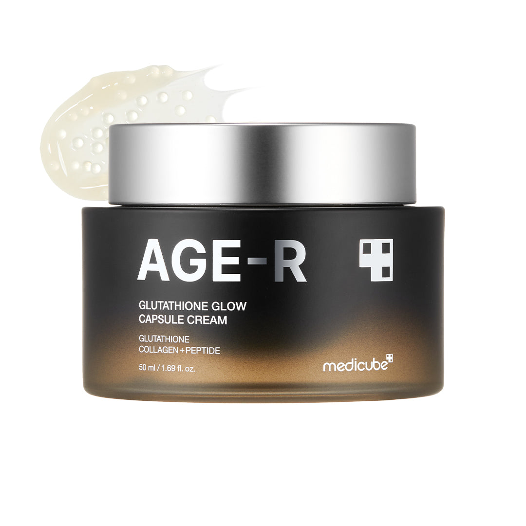 MEDICUBE AGE-R Glutathione Glow Capsule Cream 50ml jar with cream texture