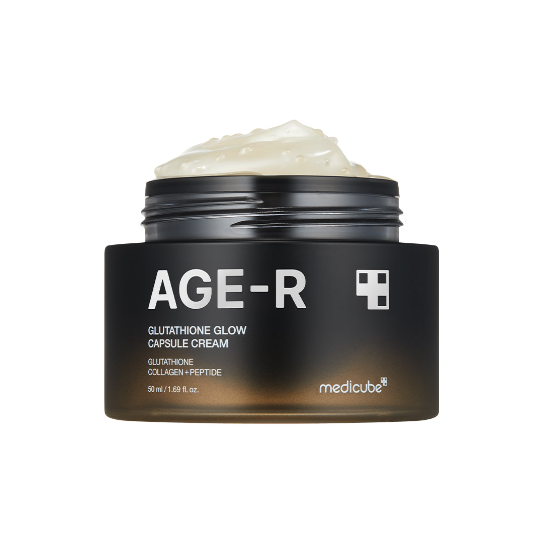 MEDICUBE AGE-R Glutathione Glow Capsule Cream 50ml jar with cream texture