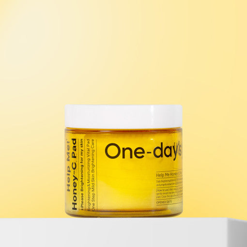 One-day's you Help Me Honey-C Pad 125ml jar containing 60 toner pads