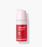 medicube PDRN Pink Collagen Bubble Serum 95ml bottle with pink bubbles and a facial mask