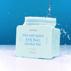 DEWYTREE PICK & QUICK Makeup Boosting Double Pad 380g container with 100 facial pads