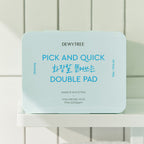 DEWYTREE PICK & QUICK Makeup Boosting Double Pad 380g container with 100 facial pads