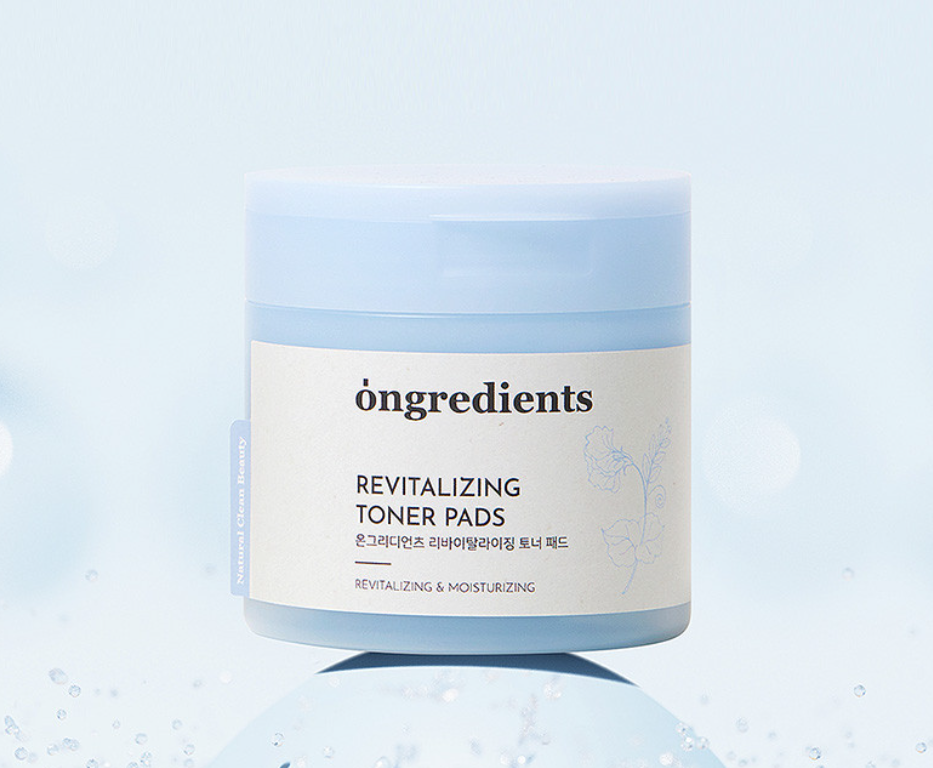 ongredients Revitalizing Toner Pads 160g jar