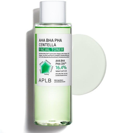 APLB AHA BHA PHA Centella Facial Toner 160ml bottle
