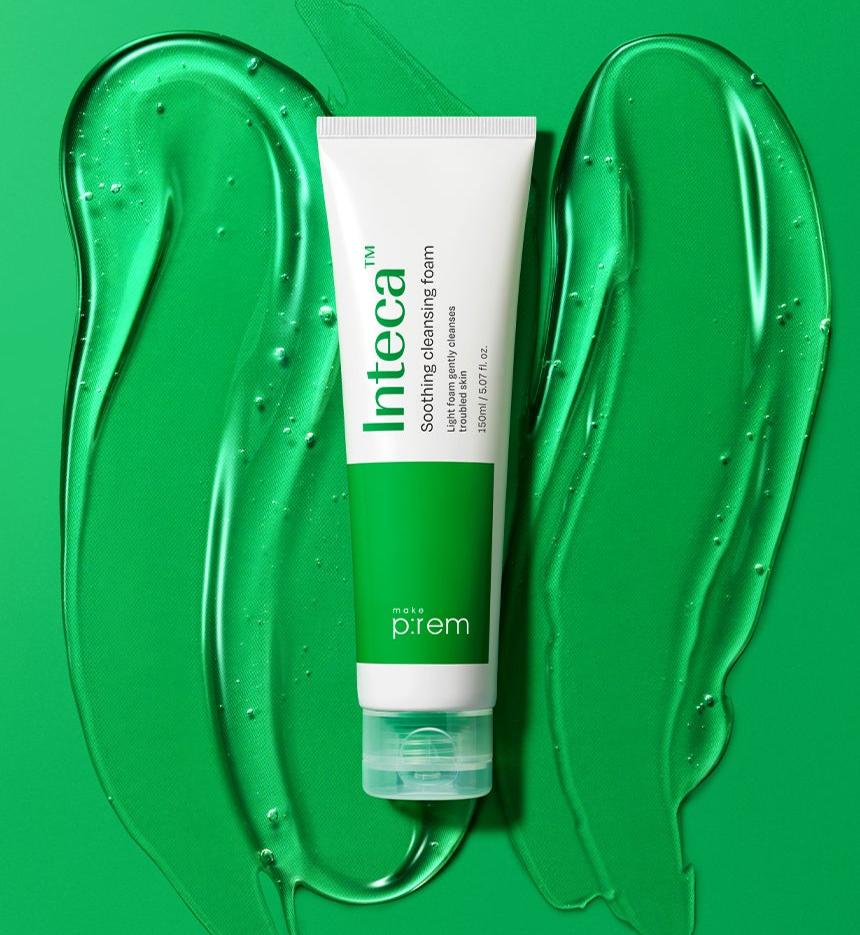 make p:rem Inteca Soothing Cleansing Foam 150ml tube