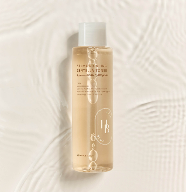 HEVEBLUE Salmon Caring Centella Toner 200ml bottle
