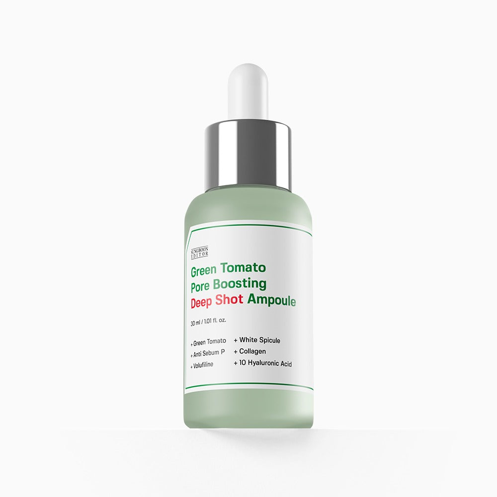 SUNGBOON EDITOR Green Tomato Pore Boosting Deep Shot Ampoule 30ml bottle