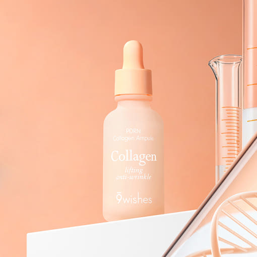 9wishes PDRN Collagen Ampoule 30ml bottle