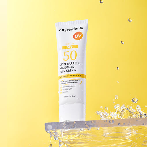 ongredients Skin Barrier Moisture Sun Cream SPF50+ PA++++ 50ml tube