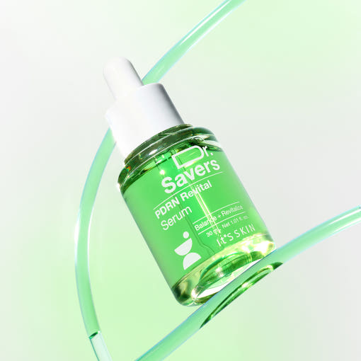 It'S SKIN Dr.Savers PDRN Revital Serum 30ml green bottle with dropper