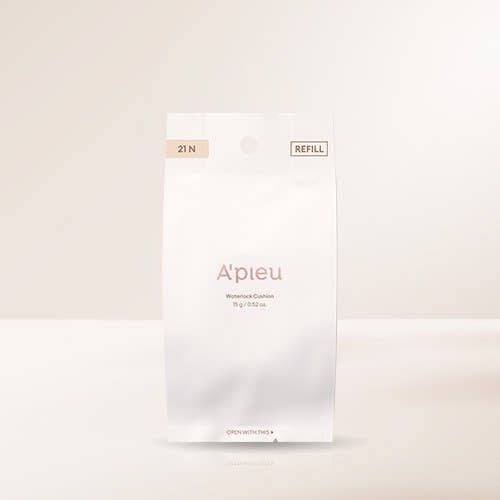 A'pieu Waterlock Cushion SPF50+ PA++++ Set 15g + 15g Refill #21 Light Beige