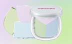 WAKEMAKE Stay Fixer Multi Color Pact 8.6g #01 Pale Clear compact with lavender, green, and blue powder