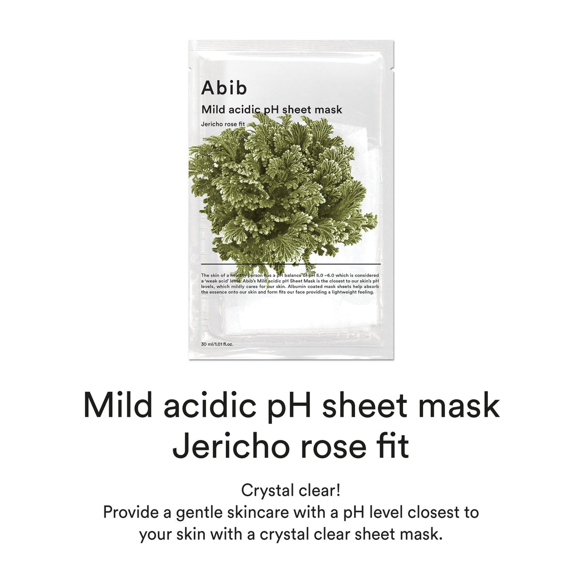 Abib Mild Acidic pH Sheet Mask Jericho Rose Fit 30ml X 10ea