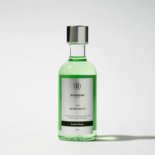 BARBER501 After Shave 160ml Cica Sandal Woodys bottle