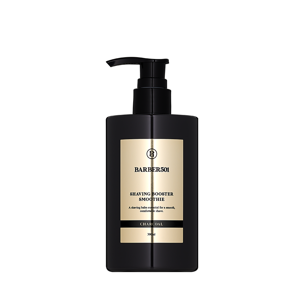BARBER501 Shaving Booster Smoothie 300ml #CHARCOAL pump bottle