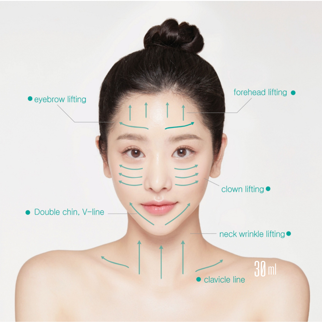 BeaumAnt Face & Body Liner Gua Sha Massage Cream 120ml used with its integrated gua sha applicator on the face
