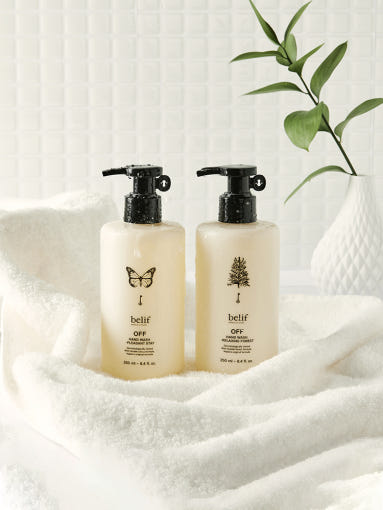 belif Off Hand Wash 250ml in Relaxing Forest and Pleasant Stay