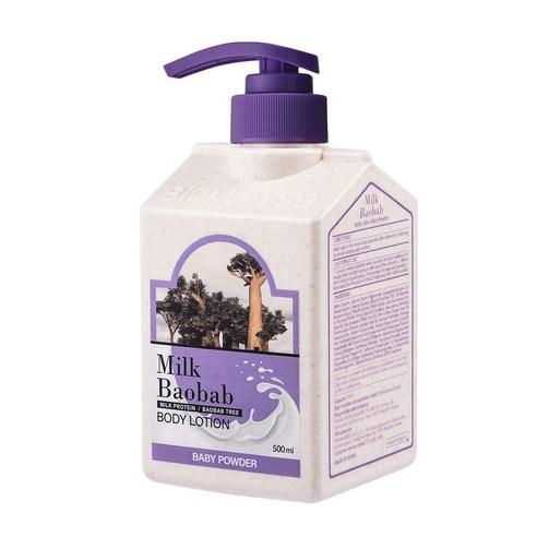 BIOKLASSE MILK BAOBAB Body Lotion 500ml in Baby Powder scent