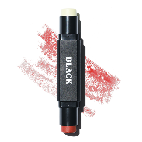 BLACK MONSTER Black Balm dual-ended lip balm with colorless and tinted balm ends
