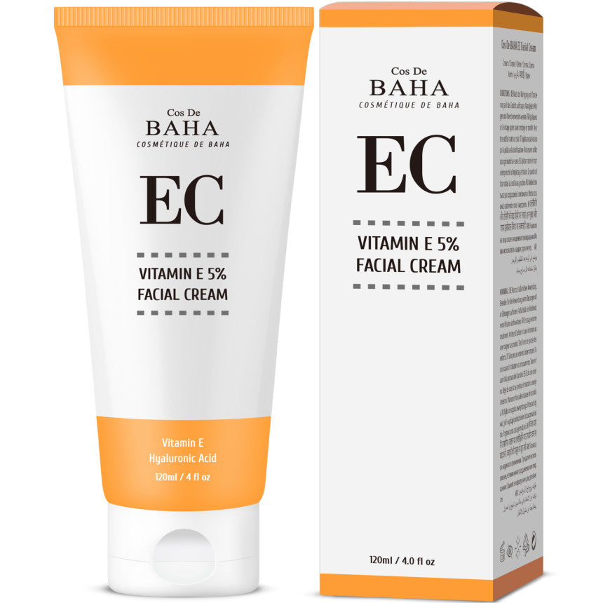 Cos De BAHA EC Tocopheryl Acetate Vitamin E 5% with Niacinamide Facial Cream 120ml