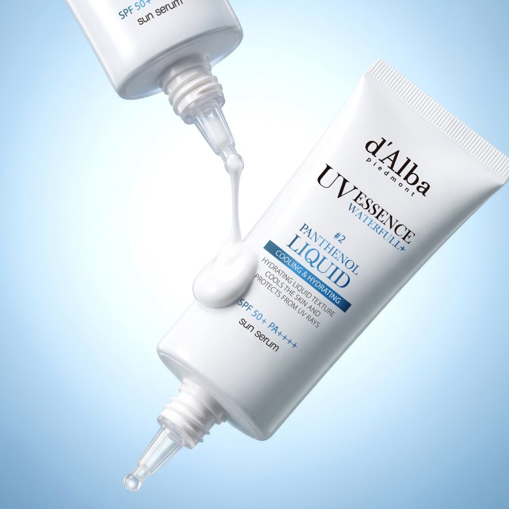 d'Alba Waterfull Panthenol Liquid
Essence Sun Serum SPF50+ PA++++ 50ml