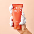 The SAEM Urban Eco Golden Berry C Cleansing Foam 150ml tube with rich cleansing foam and golden berry imagery