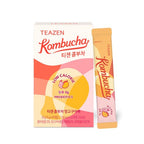 TEAZEN Kombucha Mango & Guava 10-stick box and single sachet