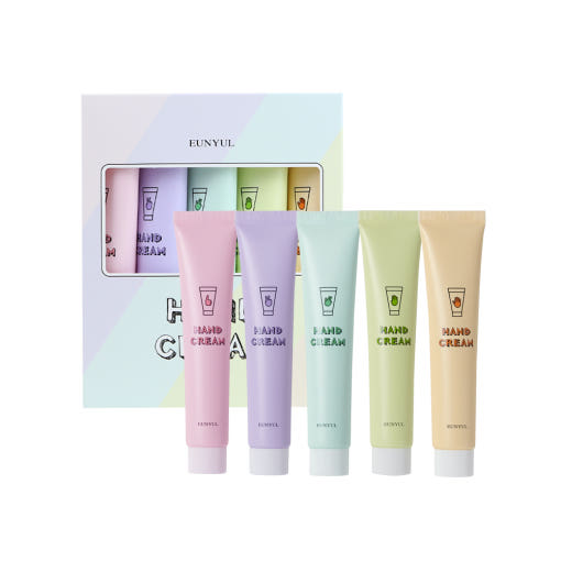 EUNYUL Cloud Perfume Hand Cream Set 50ml with five scented hand creams