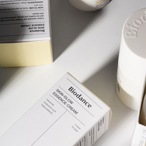 Biodance Skin Glow Essence Cream 50ml moisturizer in a white container