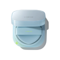 LANEIGE Neo Cushion Mewy cushion compact held beside a model's face