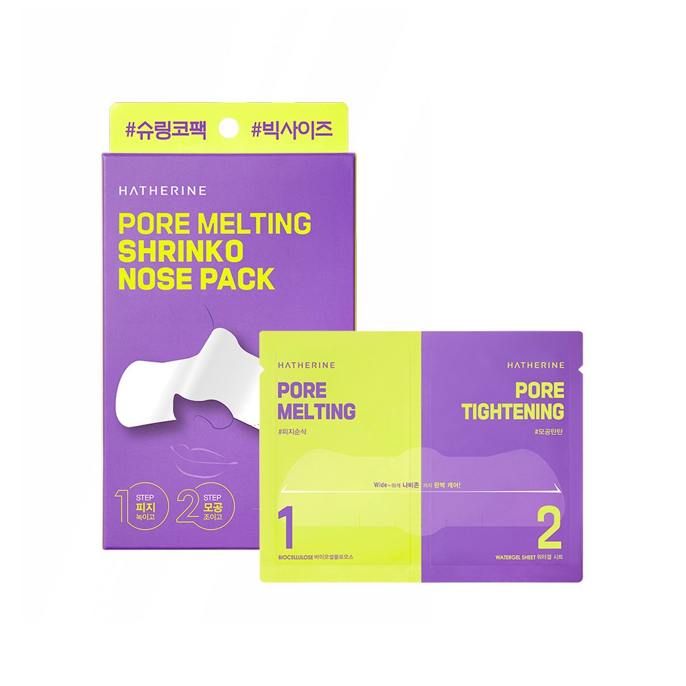 HATHERINE Pore Melting Shrinko Nose Pack 4 Patches