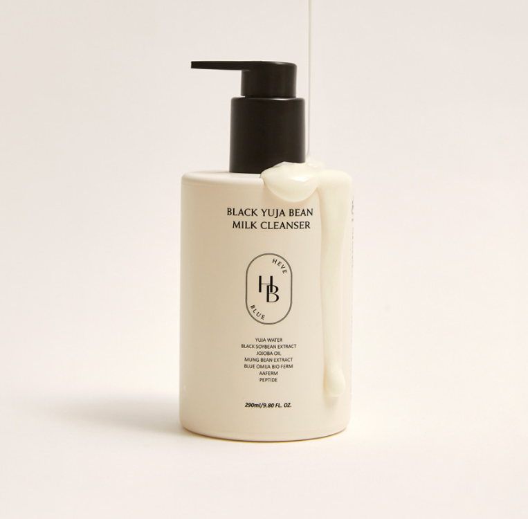 HEVEBLUE Black Yuja Bean Milk Cleanser 290ml