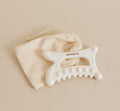 HEVEBLUE Natural White Clay Relaxing Homecare Gua Sha