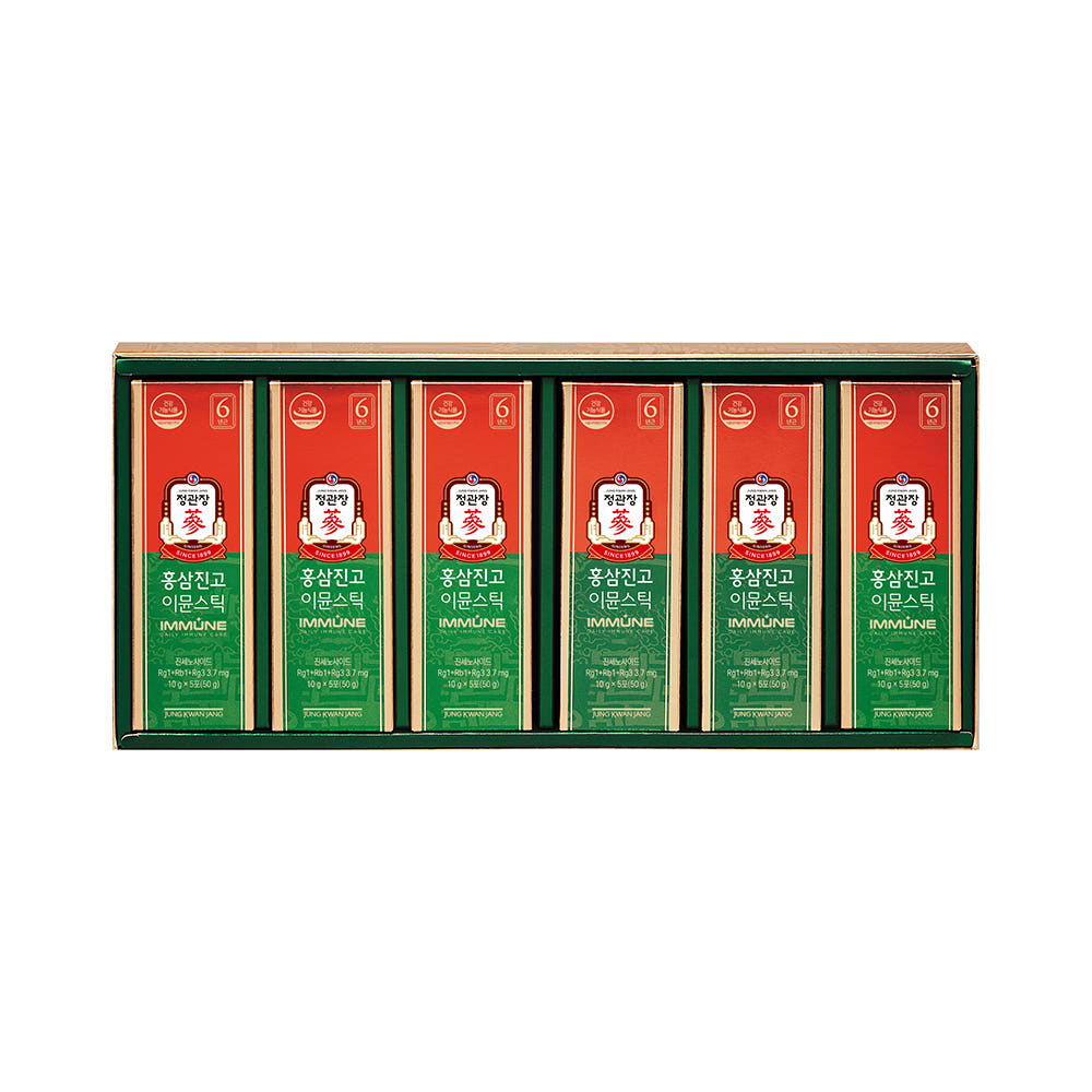 Jung Kwan Jang Korean Red Ginseng Extract Jin Go IMMUNE Stick 10g x 30