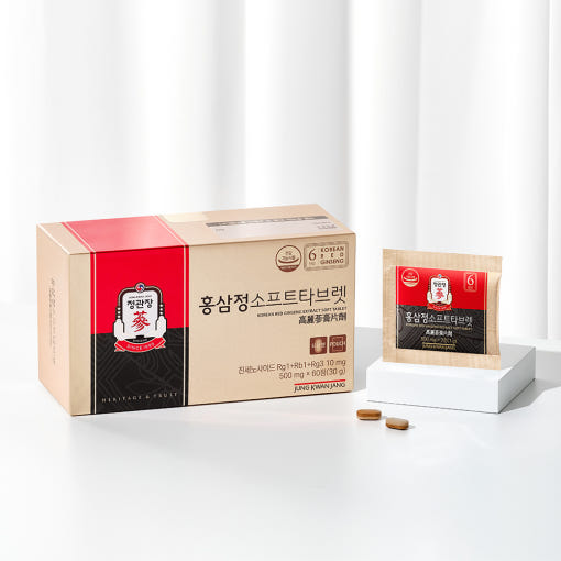 Jung Kwan Jang Korean Red Ginseng Extract Soft Tablet 500mg x 60